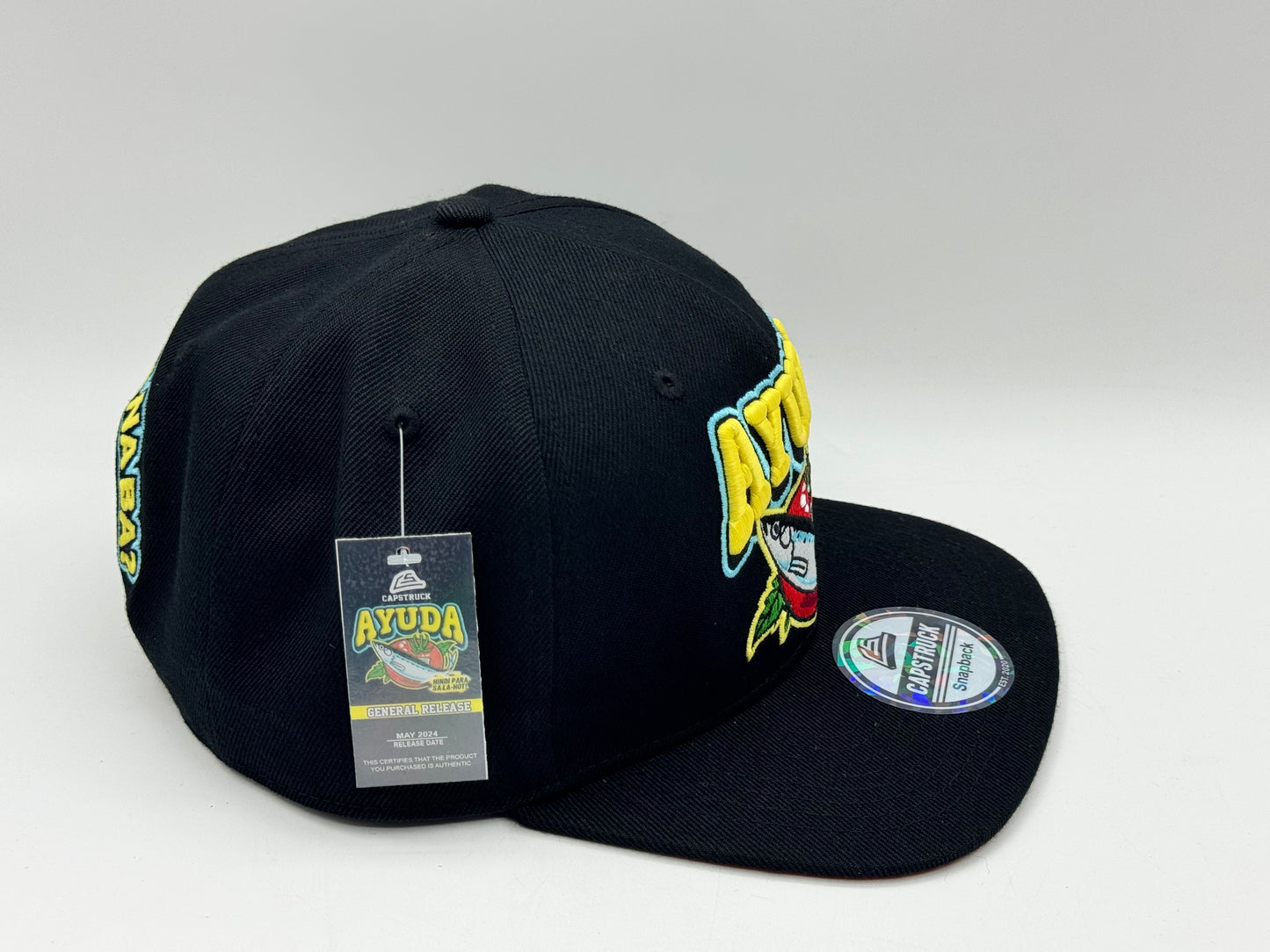 Ayuda Snapback Cap by Capstruck (Black/Orange)