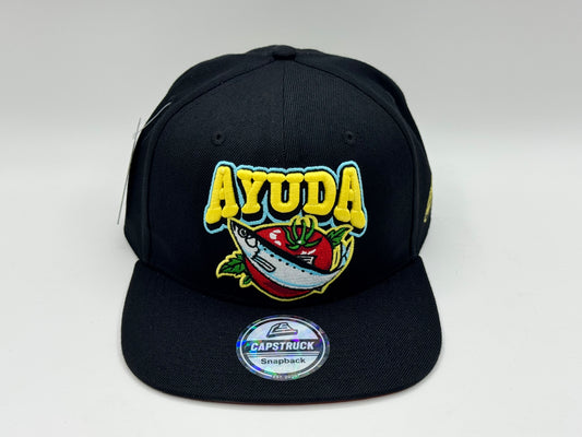 Ayuda Snapback Cap by Capstruck (Black/Orange)