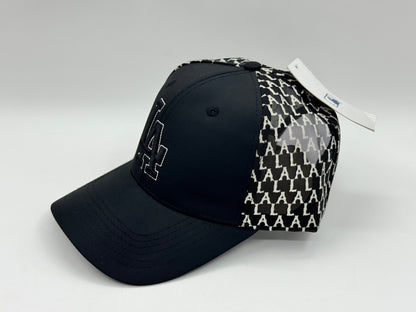 LA Monogram Mesh Snapback Cap (Black/White)