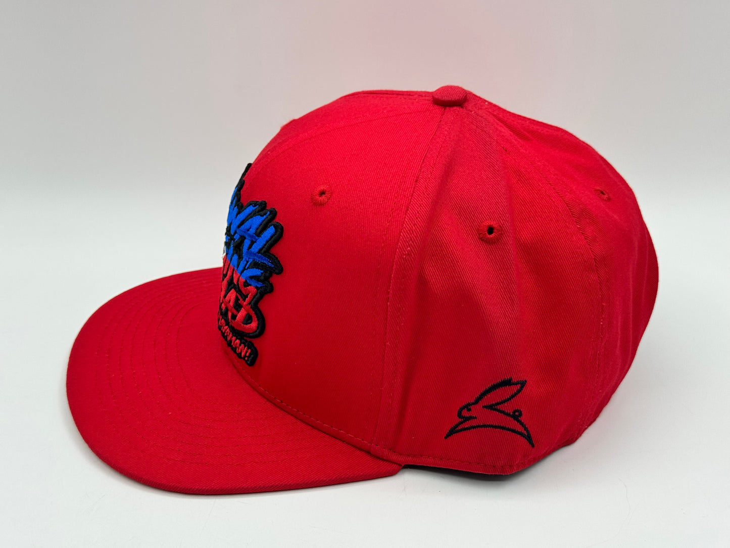Bawal Maging Tambay Red Snapback by Ando