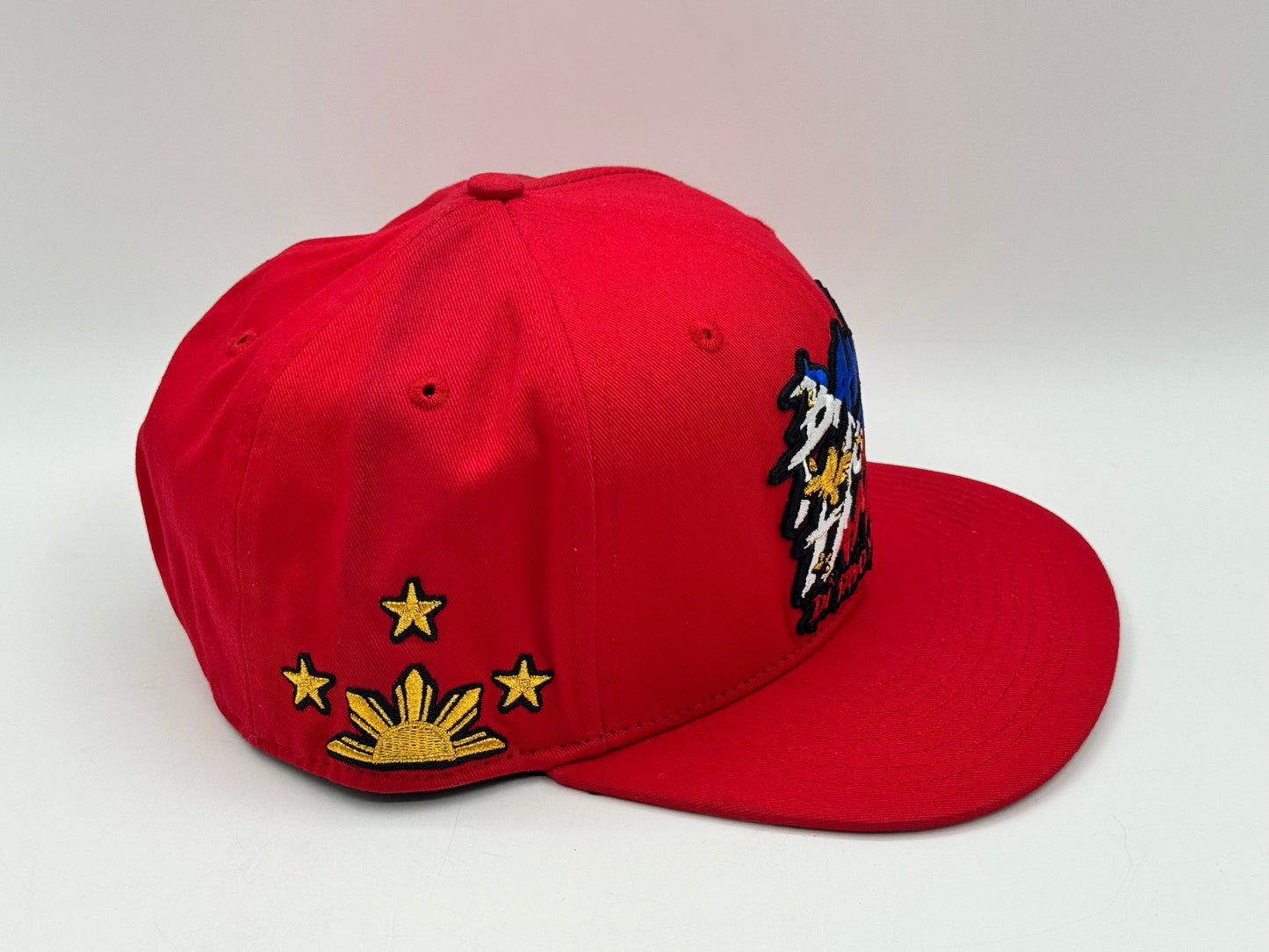 Bawal Maging Tambay Red Snapback by Ando