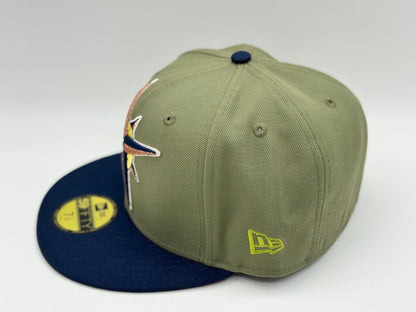 New Era Seattle Mariners 59FIFTY Fitted Cap (Olive/Navy) - SIZE 7 3/4