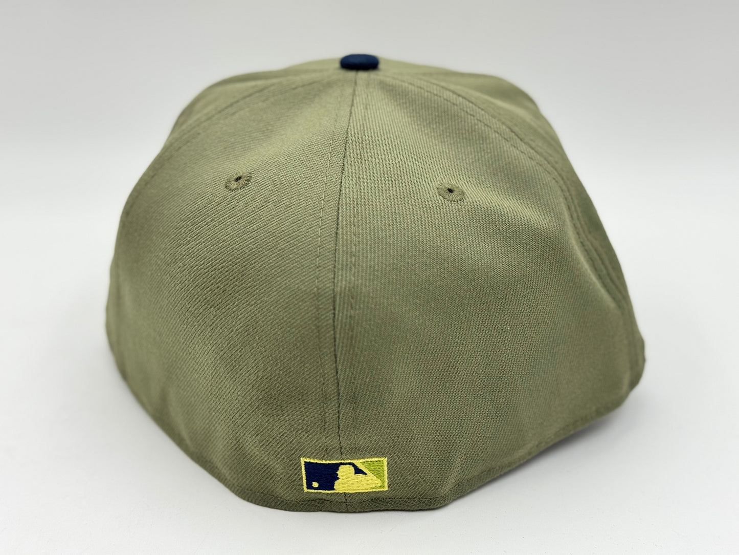 New Era Seattle Mariners 59FIFTY Fitted Cap (Olive/Navy) - SIZE 7 3/4