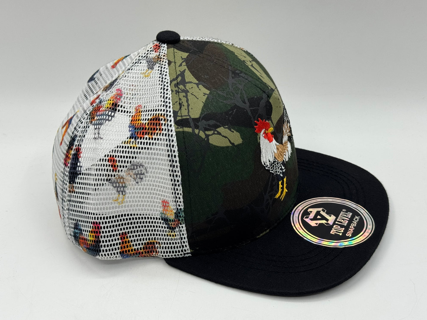 Manok Mesh Snapback Cap (Camo Edition) – Top Level