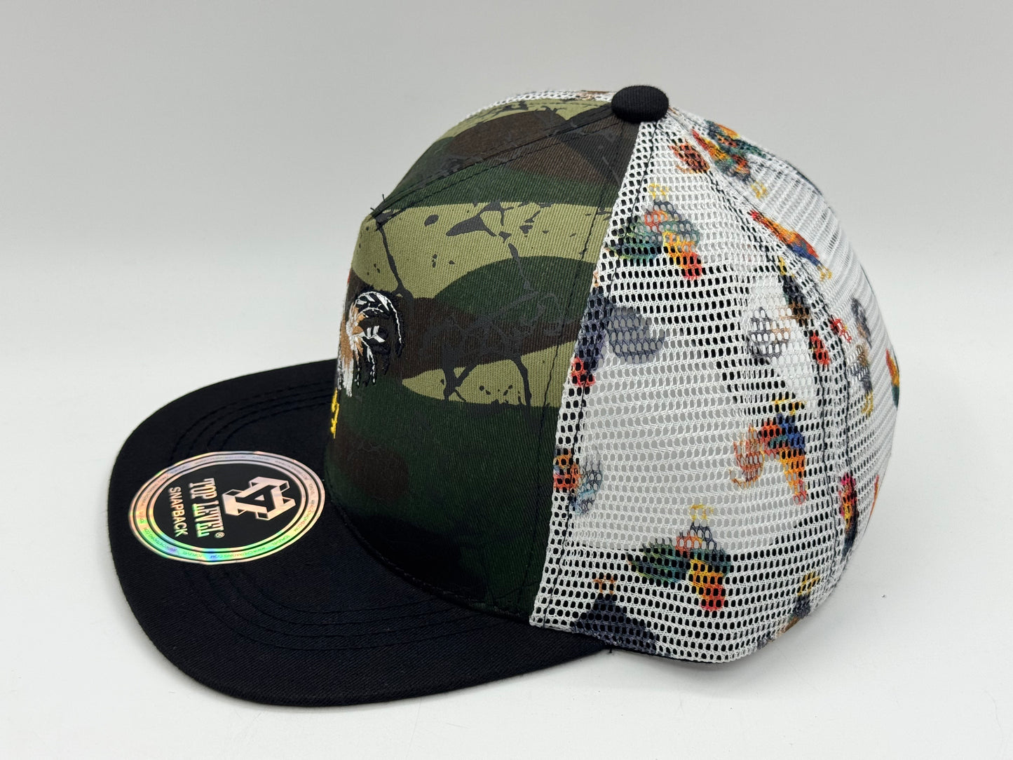Manok Mesh Snapback Cap (Camo Edition) – Top Level