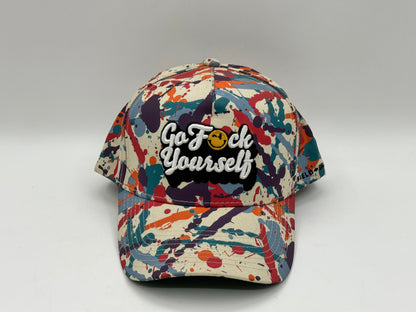 Go Fck Yourself Paint Splatter Snapback Cap