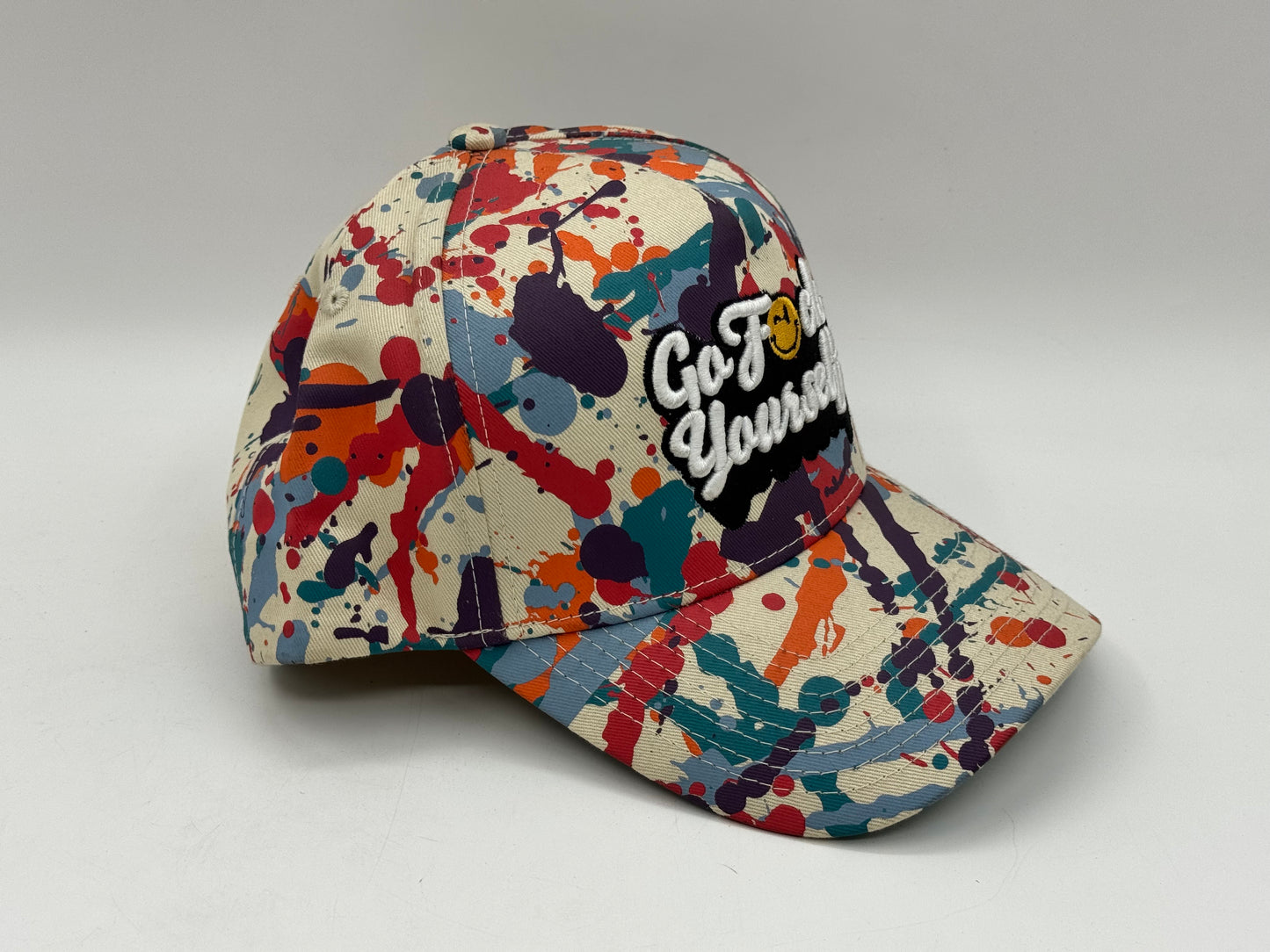 Go Fck Yourself Paint Splatter Snapback Cap