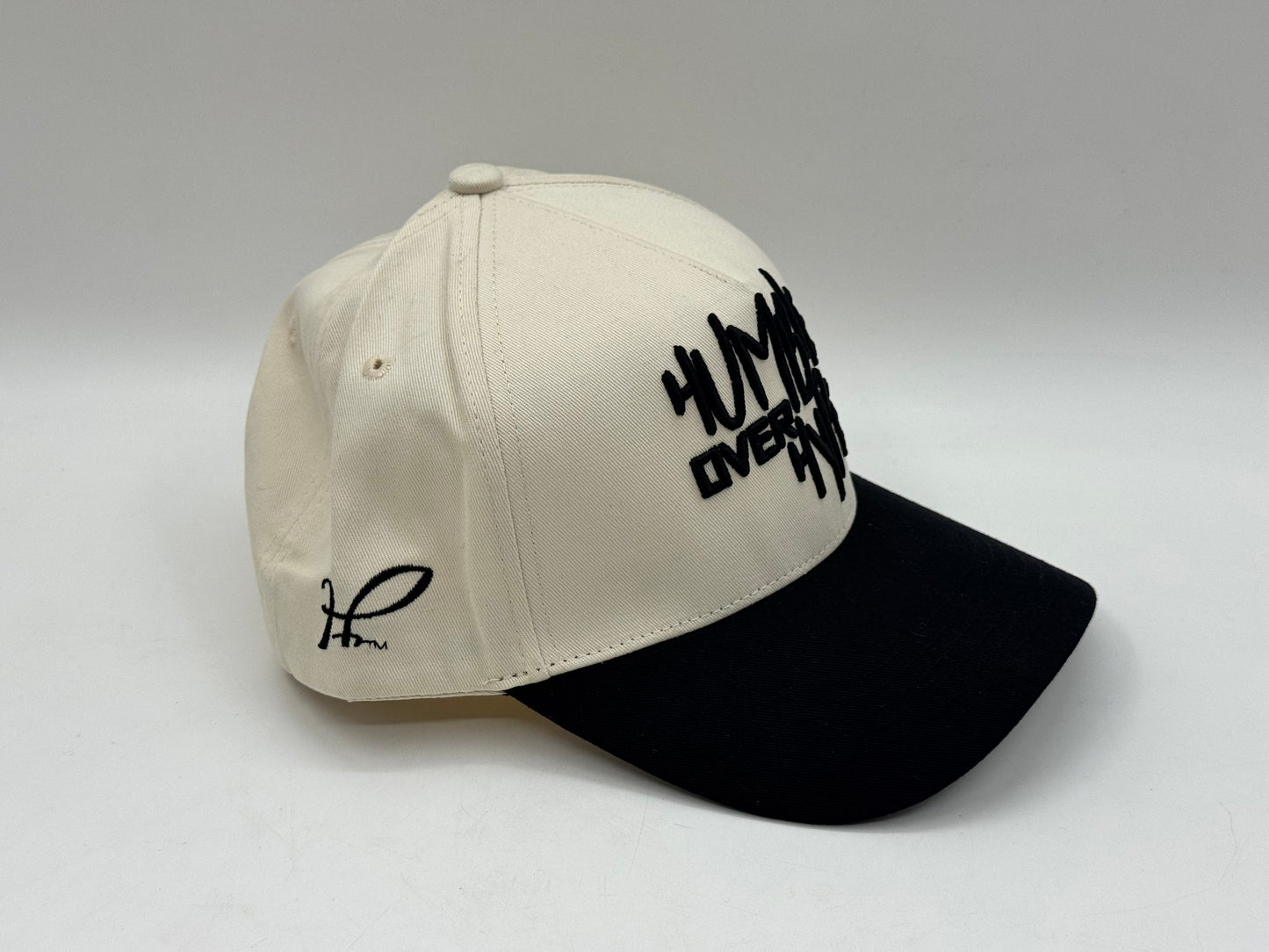 Humble Over Hype Snapback – Cream/Black
