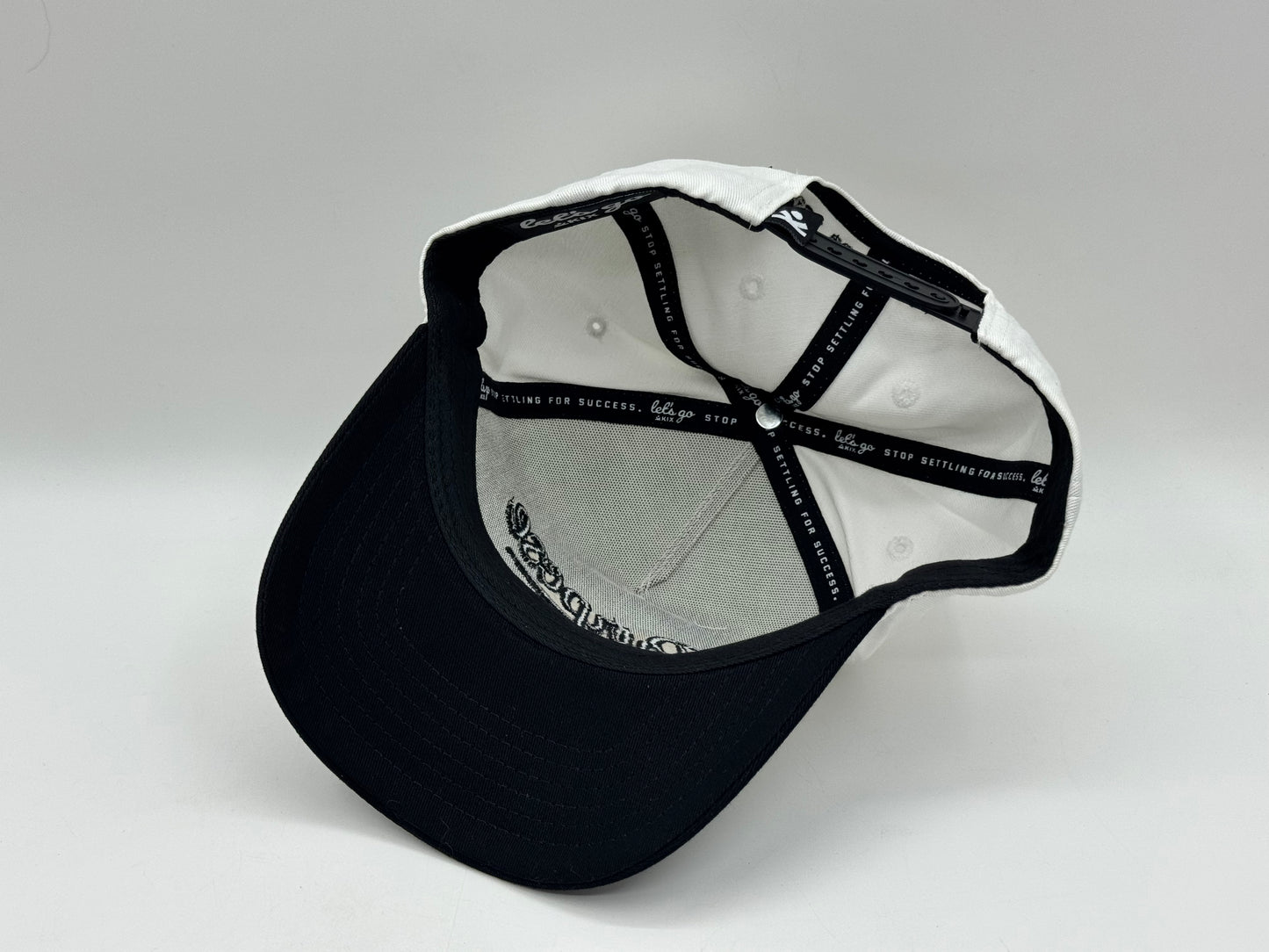 Purpose Snapback Cap – White/Black