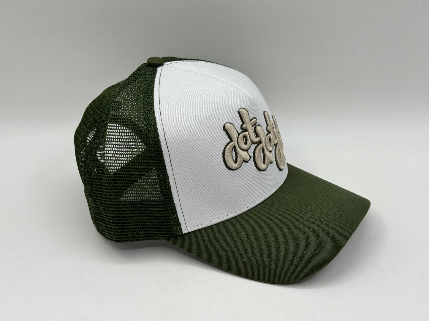 Dot Dot Trucker Cap – Green/White