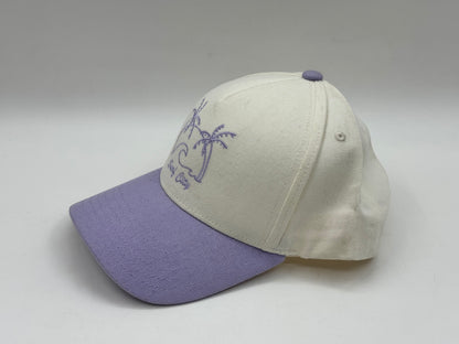 Surf City Cap – Cream/Lavender