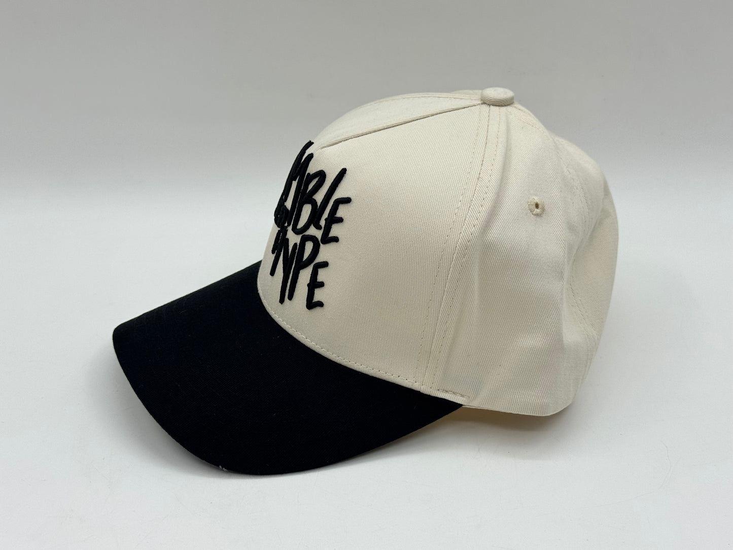Humble Over Hype Snapback – Cream/Black