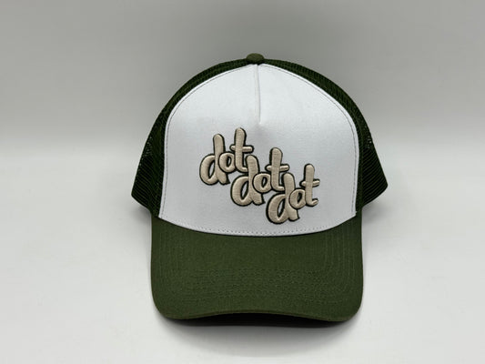 Dot Dot Trucker Cap – Green/White