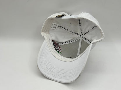 LA Rose Embroidered Cap – White
