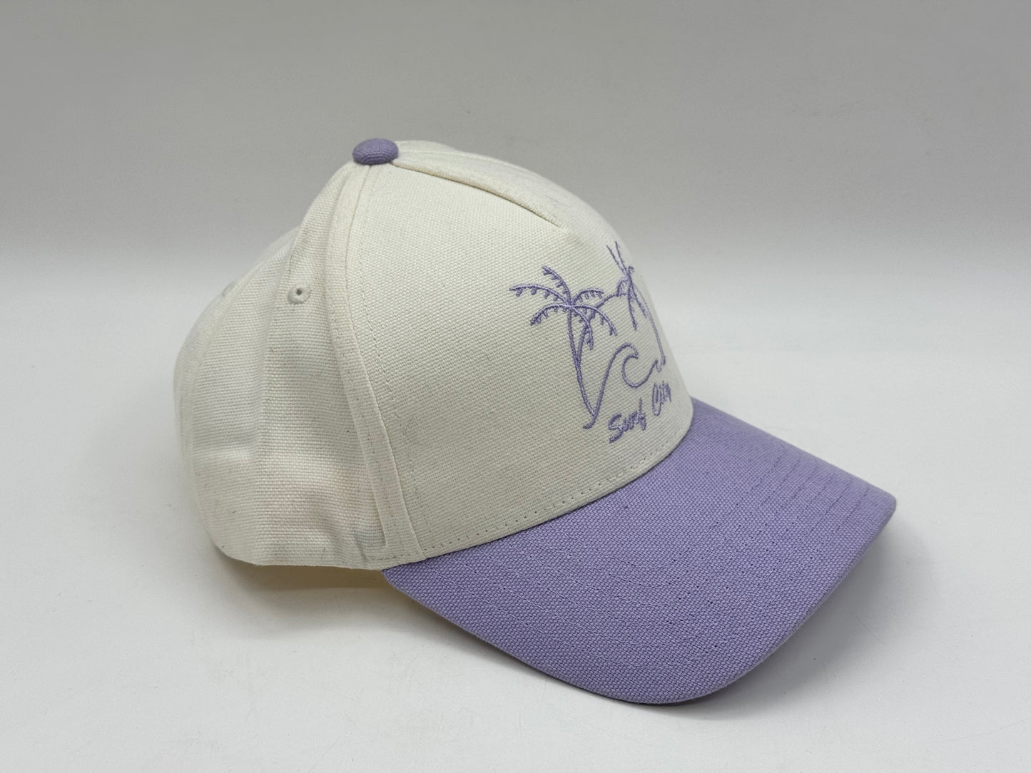Surf City Cap – Cream/Lavender