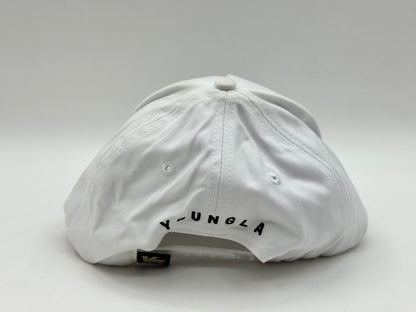 LA Rose Embroidered Cap – White