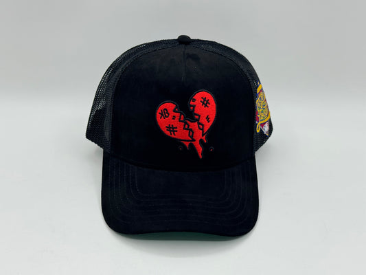 Broken Heart Trucker Cap – Black Edition