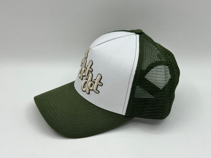 Dot Dot Trucker Cap – Green/White