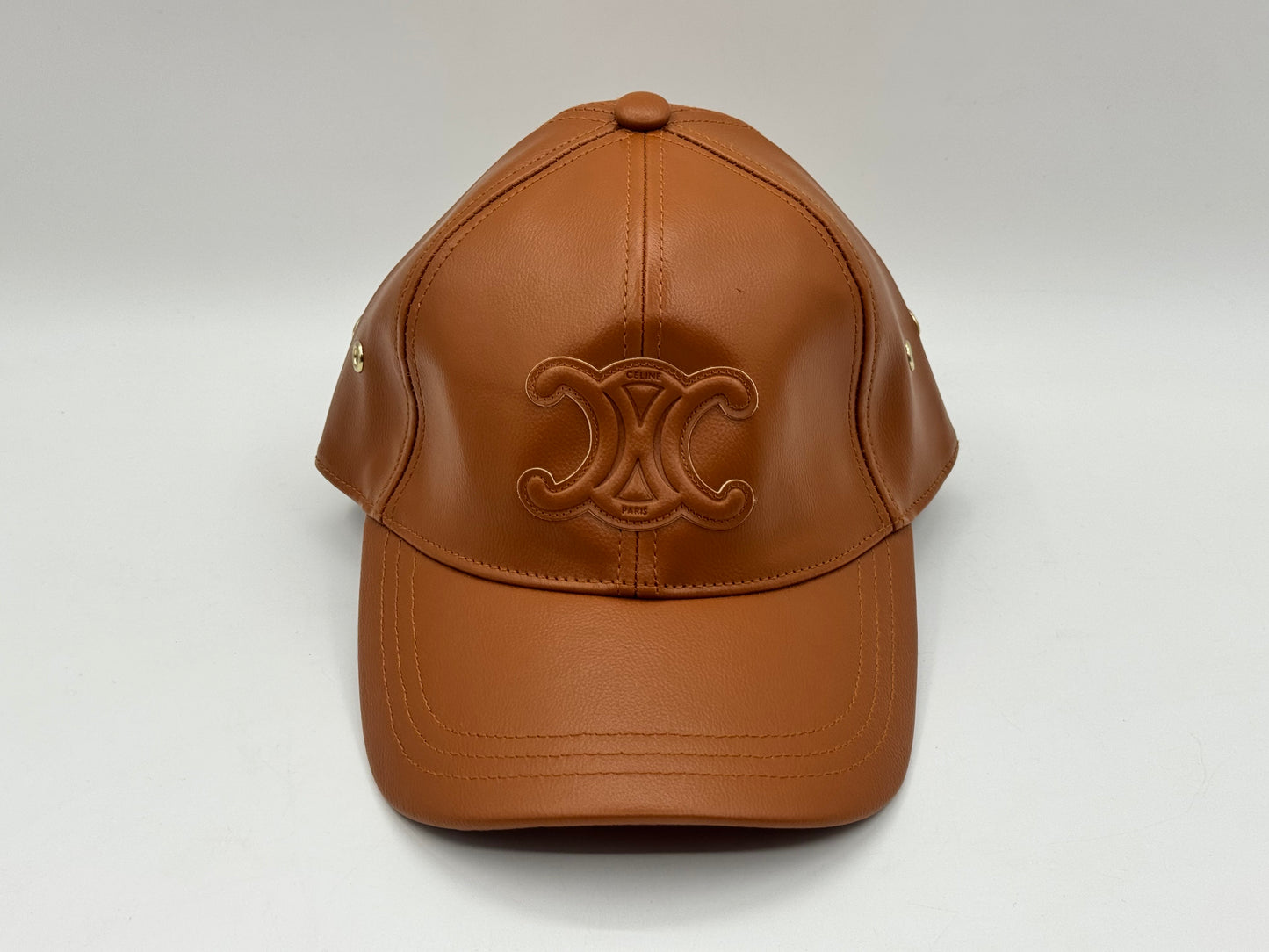 Premium Leather Strap Cap – Brown