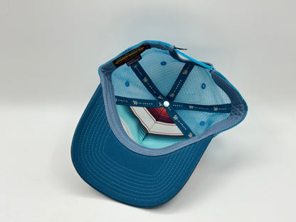 Retro Wave Trucker Cap – Teal Edition