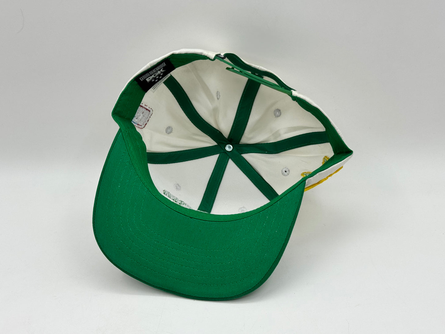 “Always Four 20” Snapback Cap – White / Green