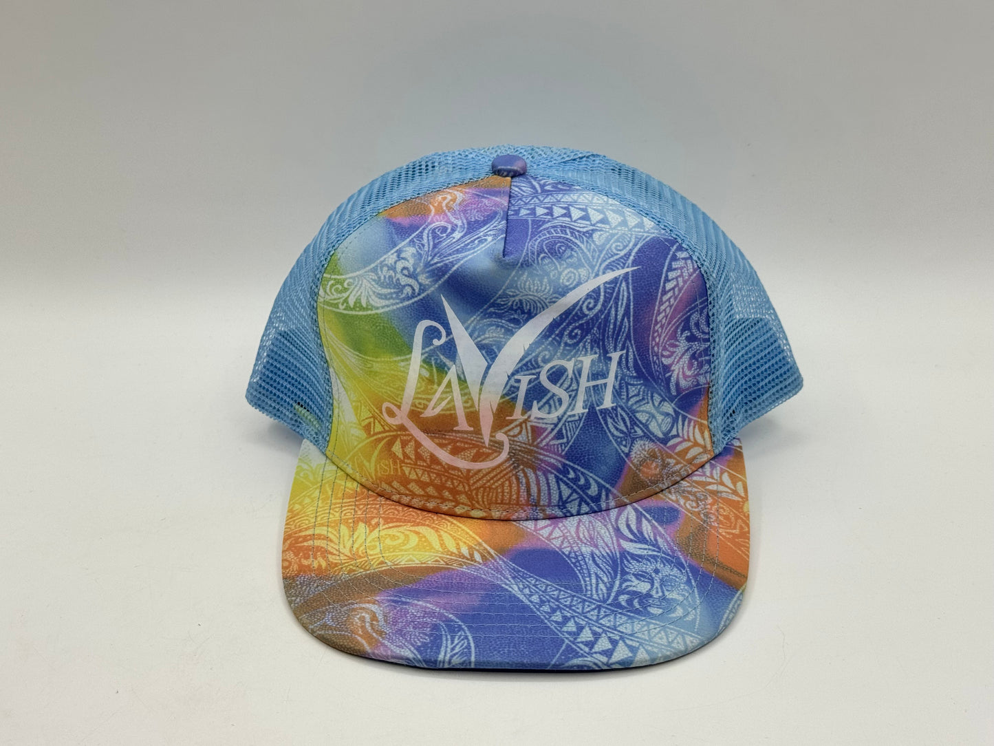 LAVISH Trucker Cap – Multicolor / Sky Blue Mesh