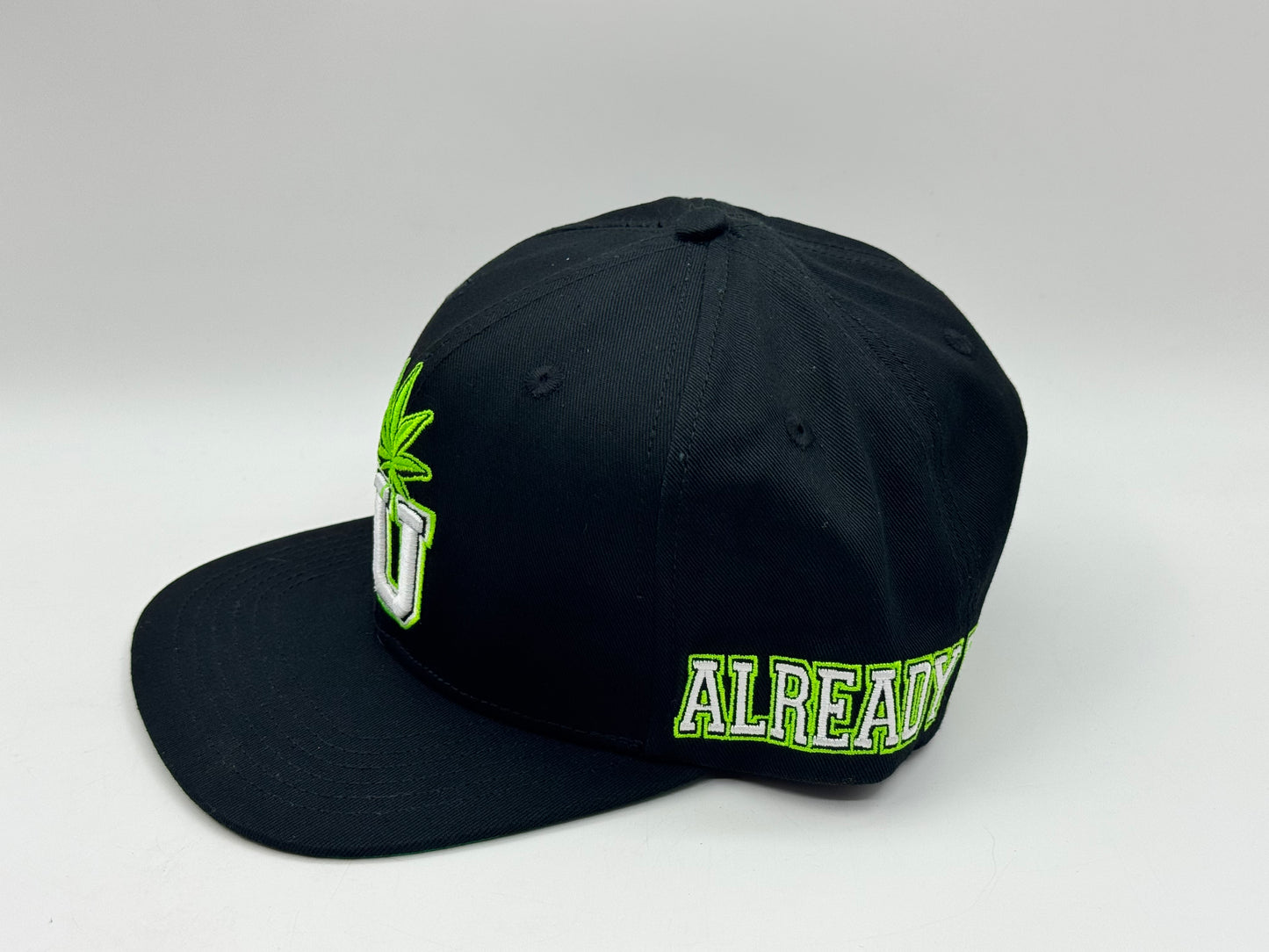 “Already Know” Snapback Cap – Black / Green
