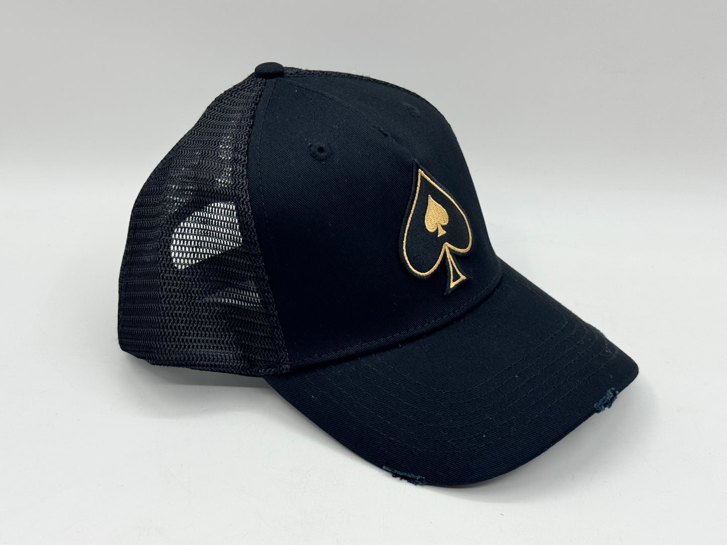 Ace Spade Trucker Cap – Black