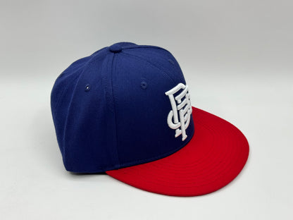 Dixxon Flannel Co. Snapback Cap – Navy / Red