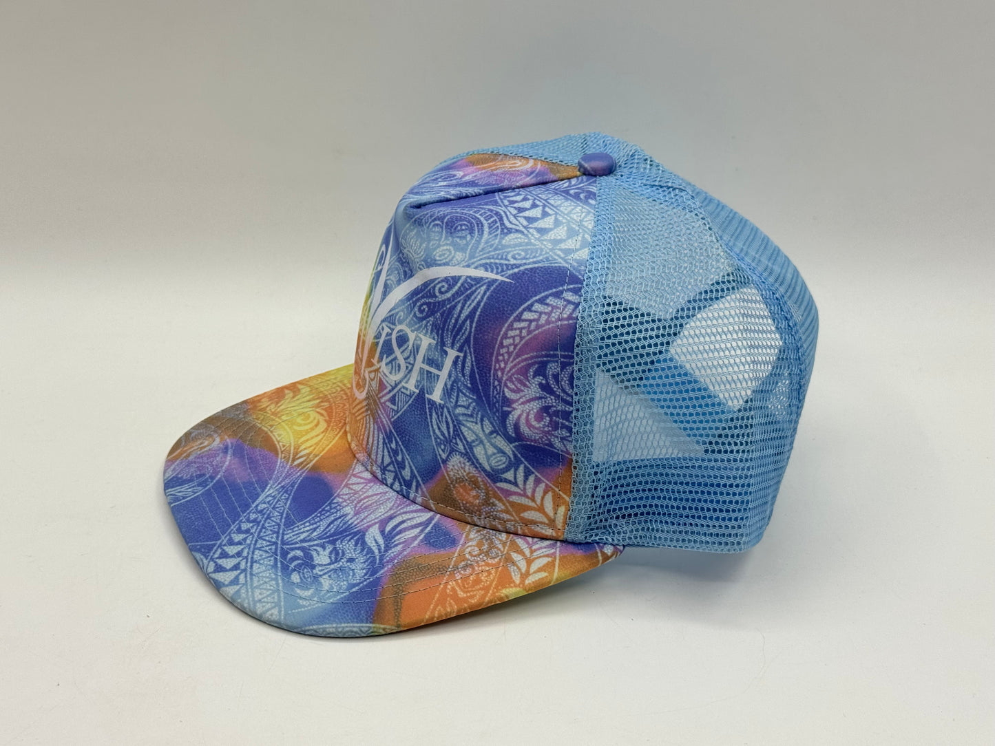 LAVISH Trucker Cap – Multicolor / Sky Blue Mesh