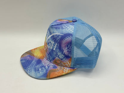 LAVISH Trucker Cap – Multicolor / Sky Blue Mesh