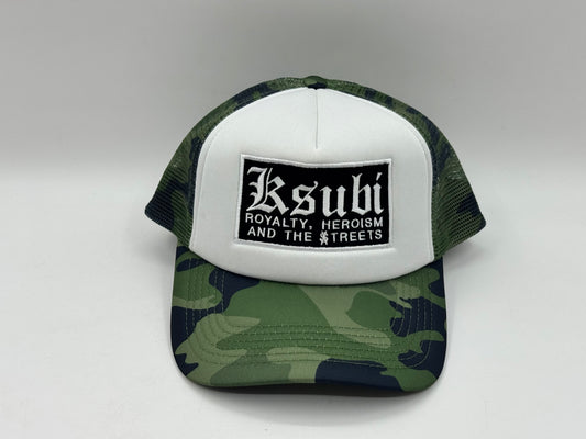Ksubi Trucker Cap – Camo/White