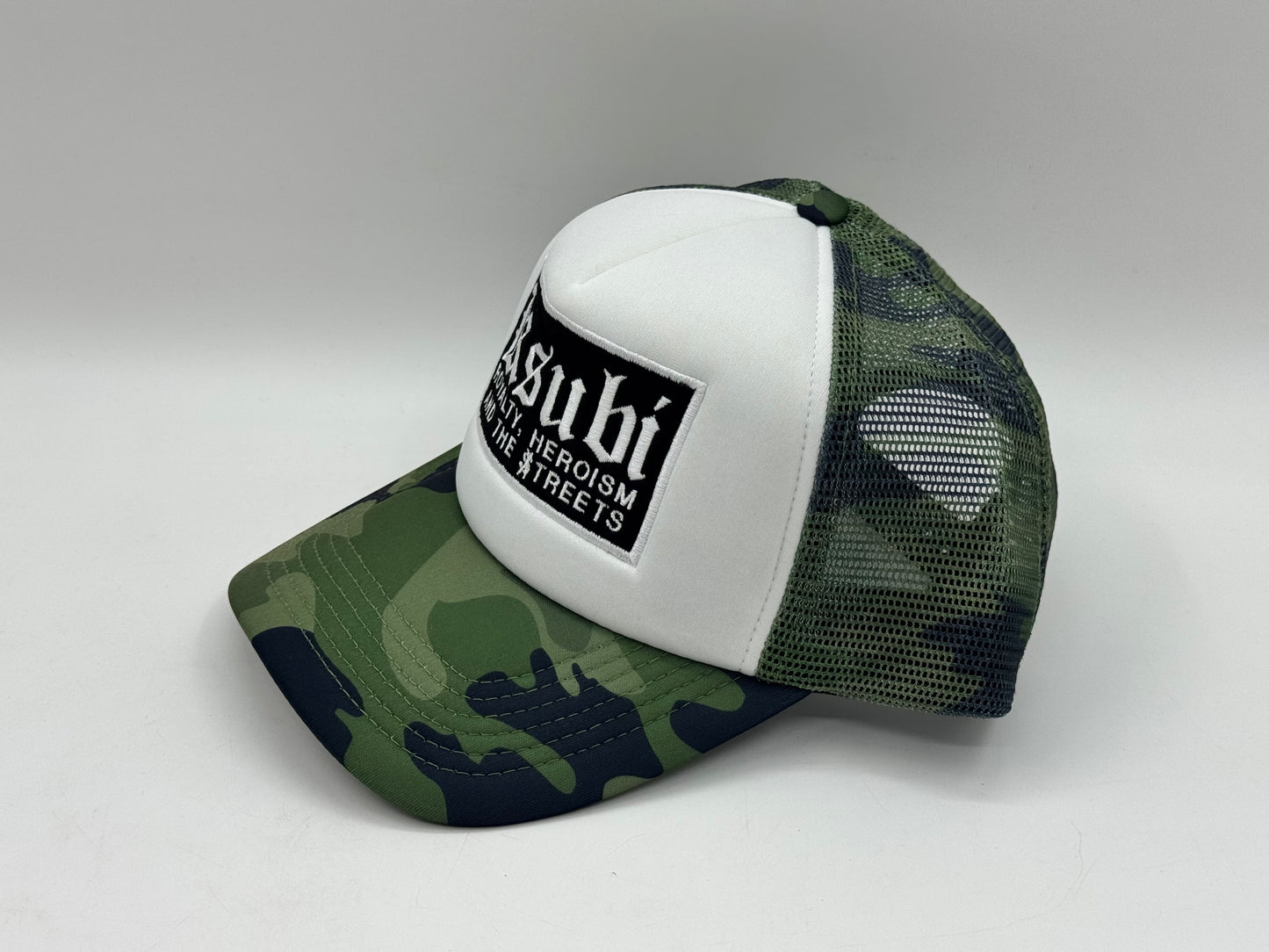 Ksubi Trucker Cap – Camo/White